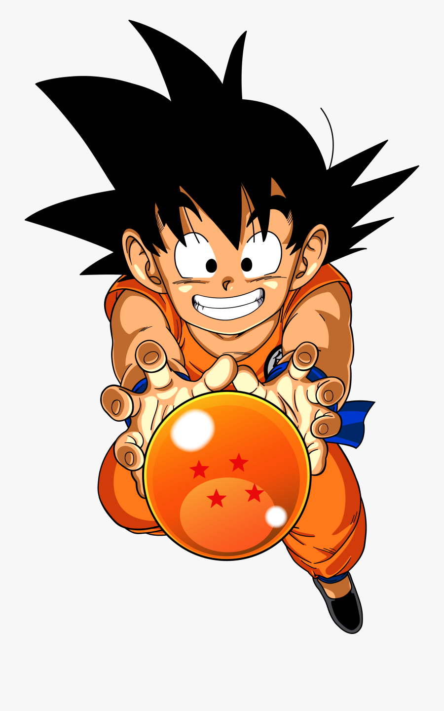 Transparent Dragon Ball Z Clipart - Goku With Dragon Balls, Transparent Clipart
