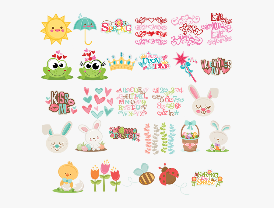 February Clipart Theme, Transparent Clipart