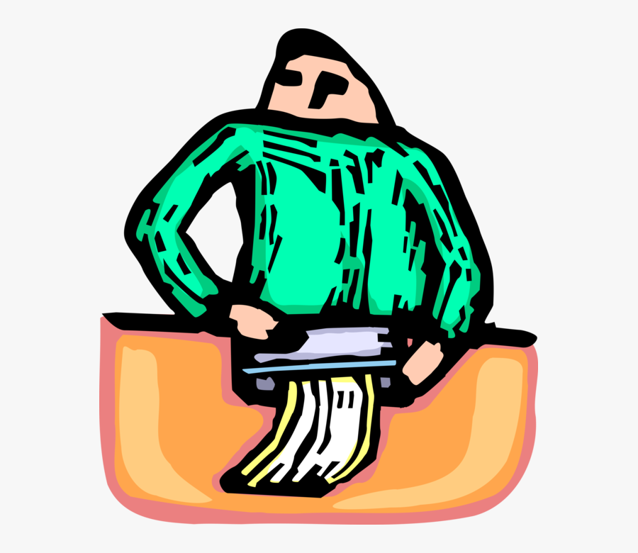 Vector Illustration Of Office Confidential Waste Disposal, Transparent Clipart