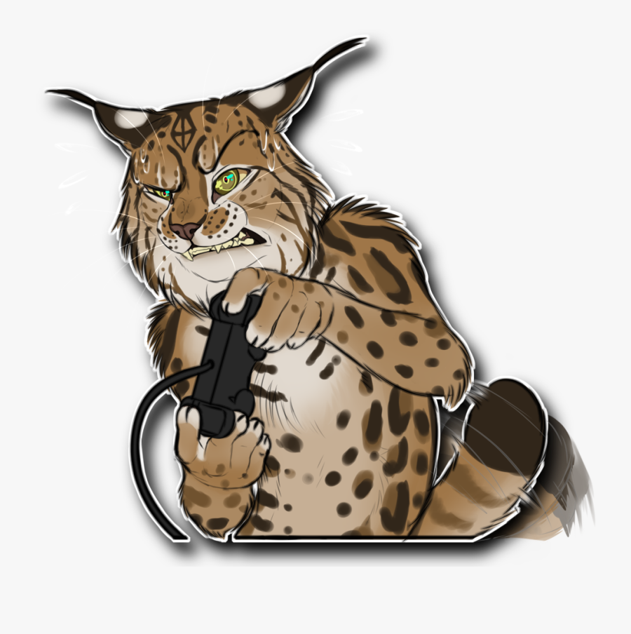 Lynx Anthro, Transparent Clipart