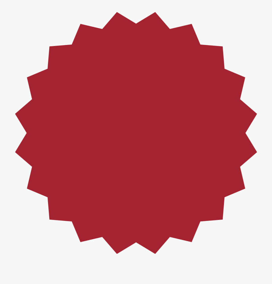 Red Round Triangle Banner - East Norfolk Sixth Form Logo, Transparent Clipart