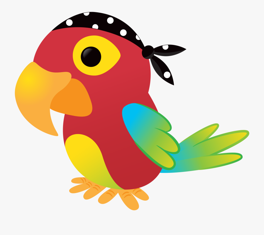 Macaw Clipart Pirate Parrot - Pirate Parrot Kids, Transparent Clipart