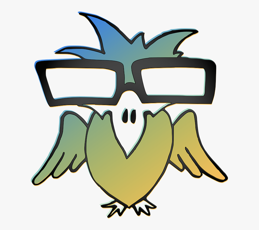 Transparent Macaw Clipart - Bird Glasses Drawing, Transparent Clipart