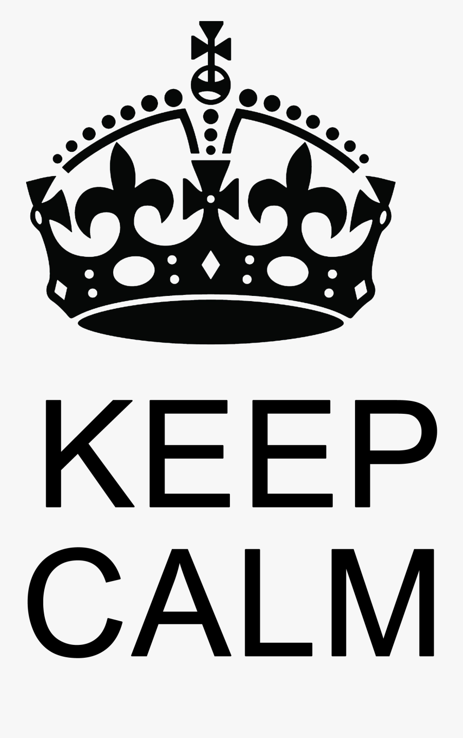 Keep Calm Png - Keep Calm Crown, Transparent Clipart