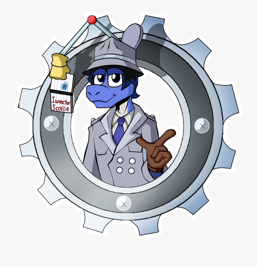 Inspector Scalie - Cartoon, Transparent Clipart