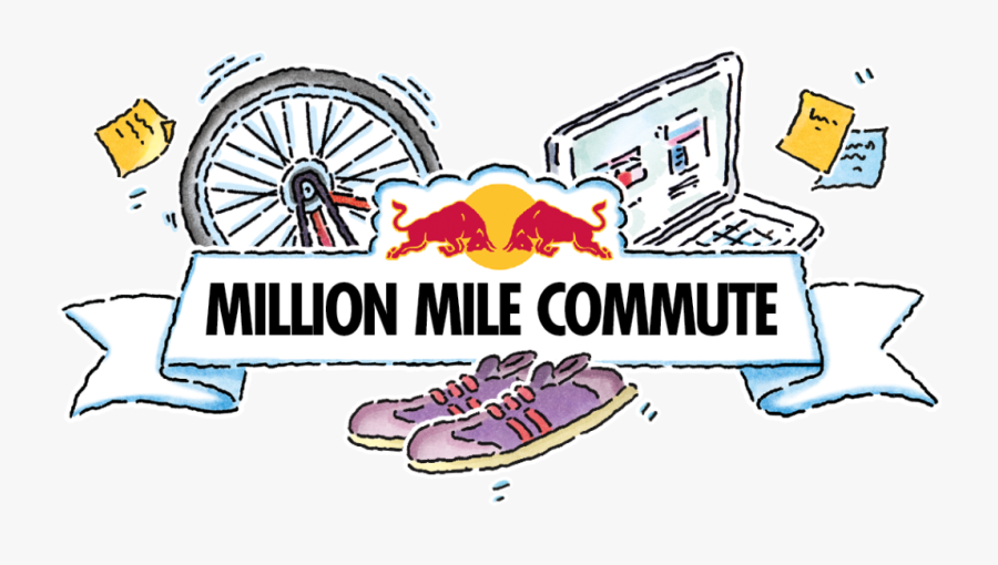 Red Bull Million Mile Commute, Transparent Clipart