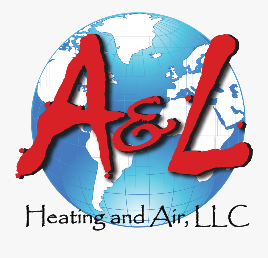 A & L Heating And Air Logo - Nyc To Mumbai Flight Path, Transparent Clipart