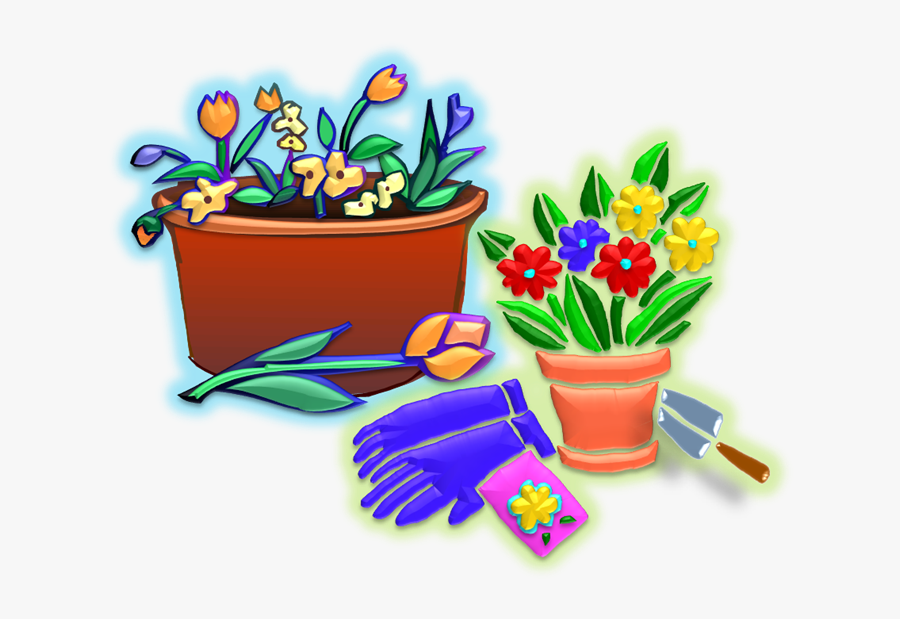 Potted Garden - Bouquet, Transparent Clipart