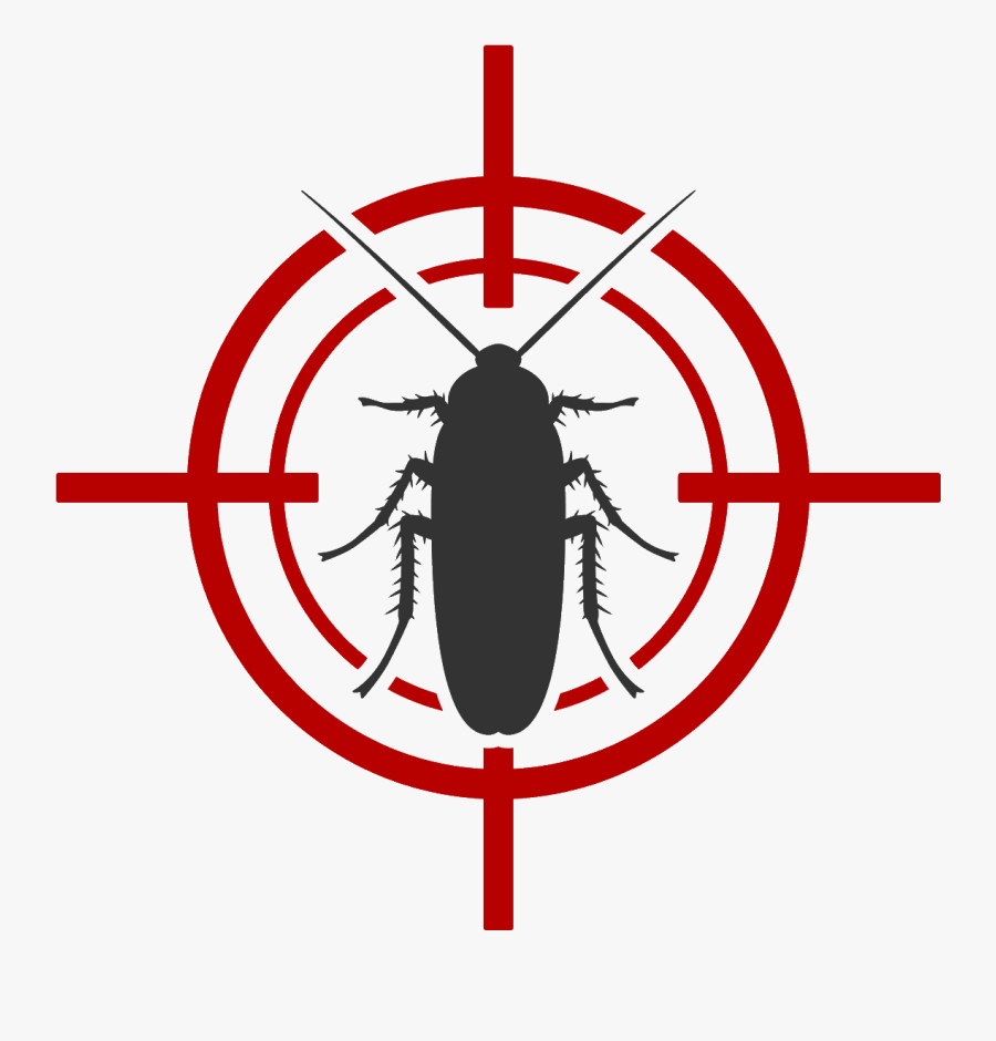 Denco Exterminating Inc - Cockroach Black And White, Transparent Clipart