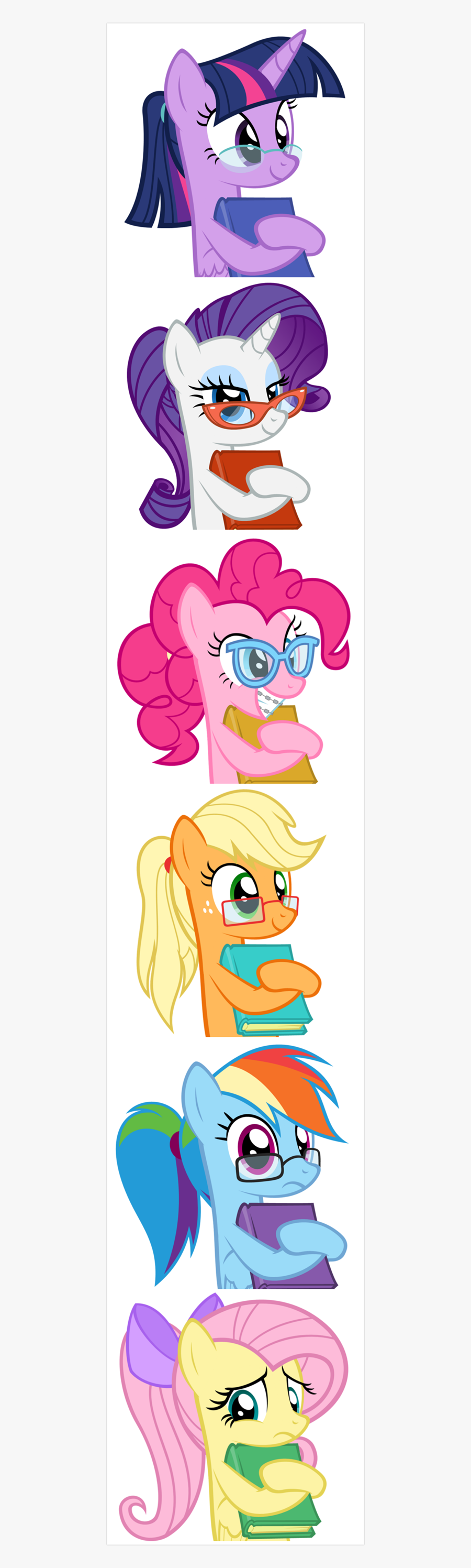 Fluttershy Nerd, Transparent Clipart