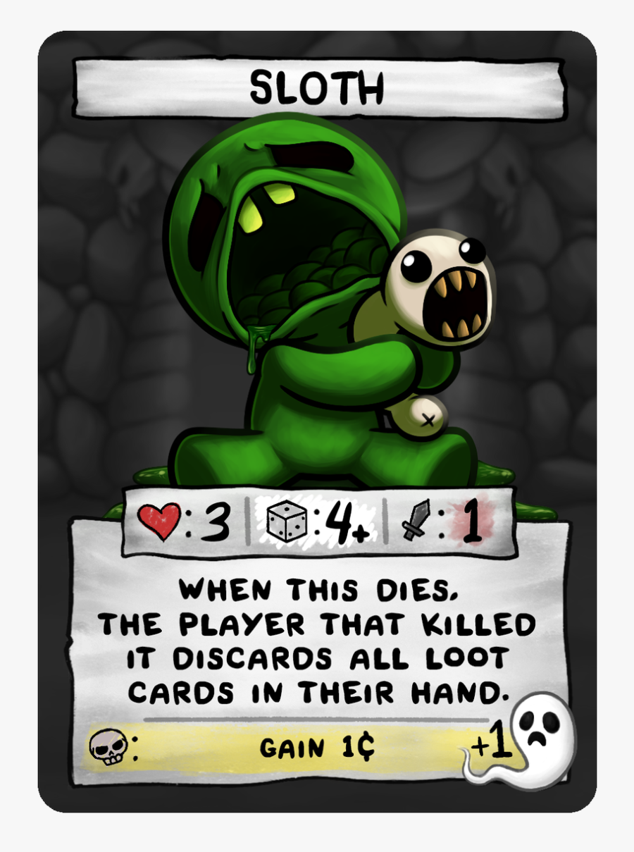 Binding Of Isaac Four Souls All Cards, Transparent Clipart