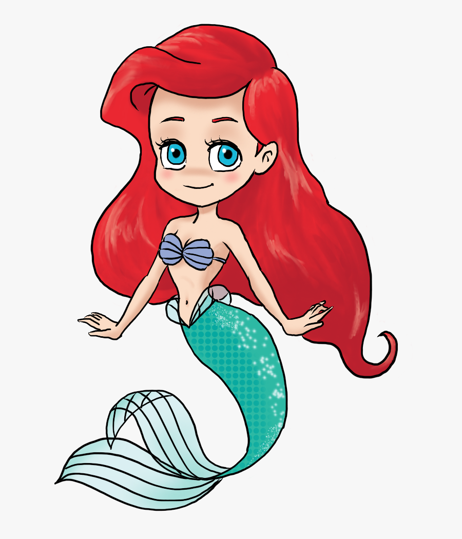 Silueta De La Sirenita Ariel, Transparent Clipart