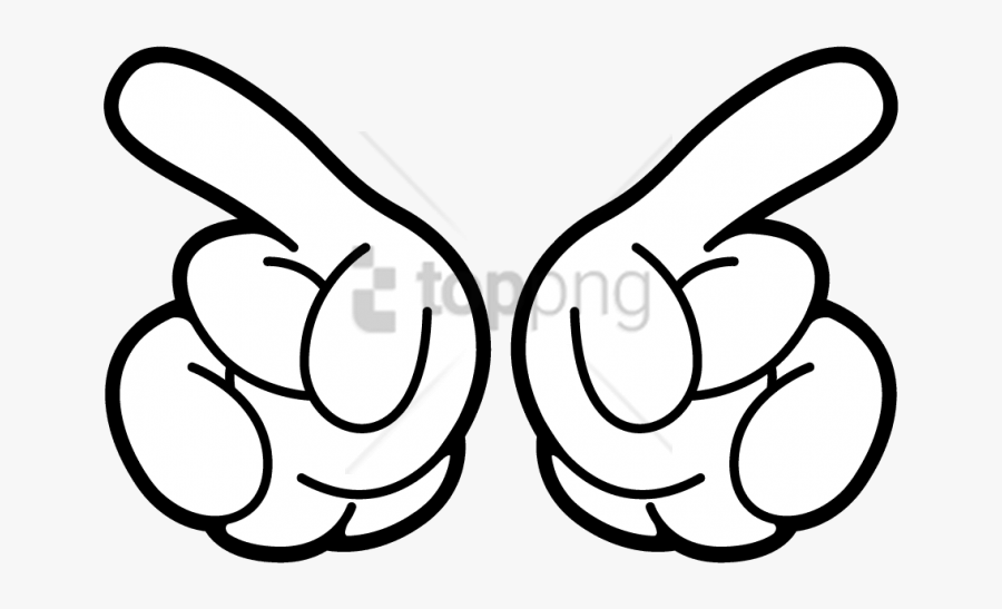 Free Png Two Mickey"s Hands Png Image With Transparent - Mickey Mouse Hand Transparent, Transparent Clipart