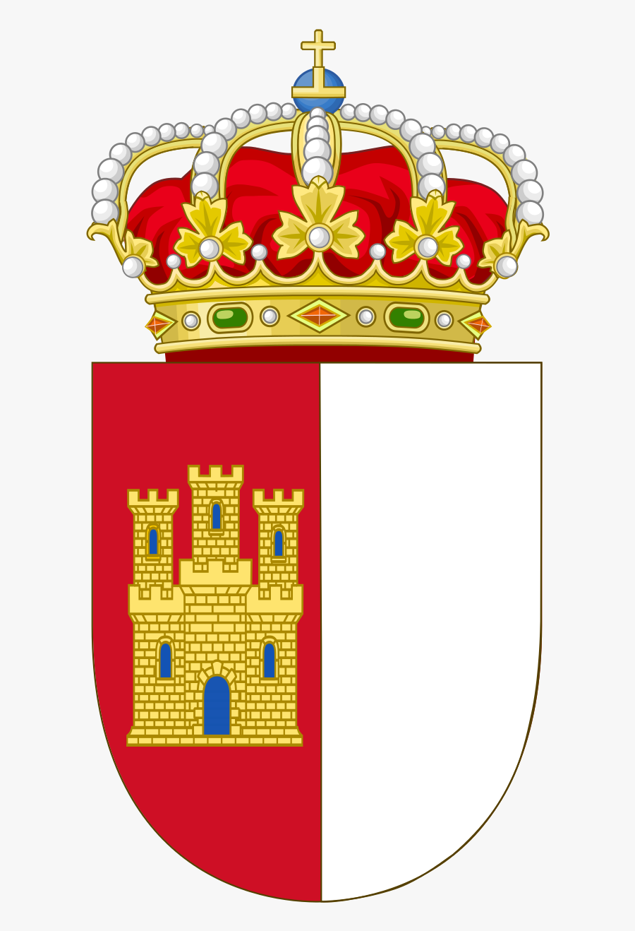 Castilla La Mancha Coat Of Arms, Transparent Clipart