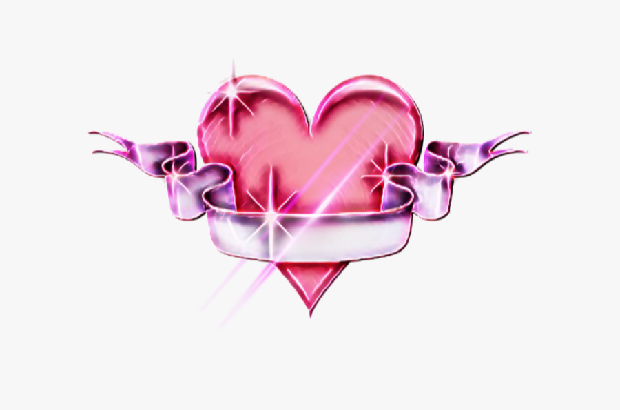 #mq #heart #hearts #banner #banners #light #pink - Heart, Transparent Clipart