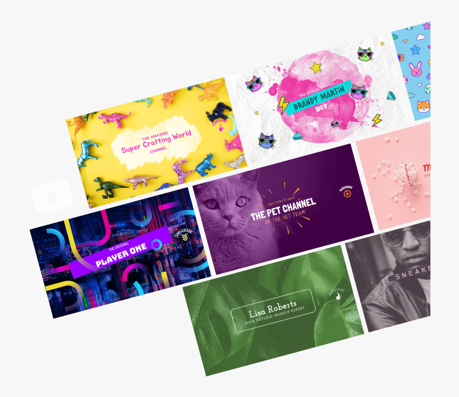 Youtube Banner Maker Bg 8 Min - Banner De Youtubers, Transparent Clipart