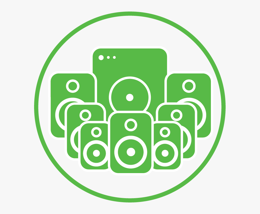 Home Theater System - Circle, Transparent Clipart