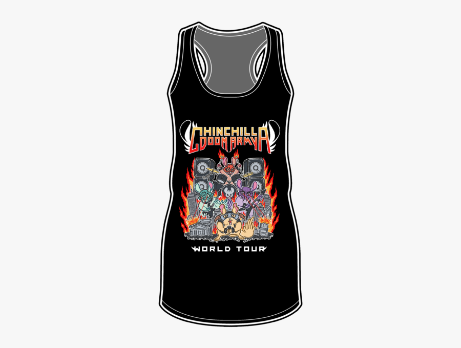 Chinchilla Doom Army Racerback Tank Top - Active Tank, Transparent Clipart
