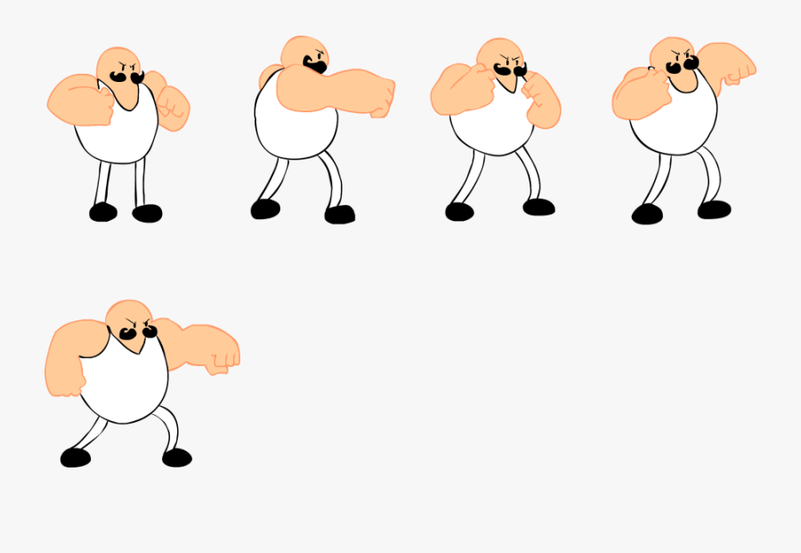 Image - Strong Armed Man Cartoon, Transparent Clipart