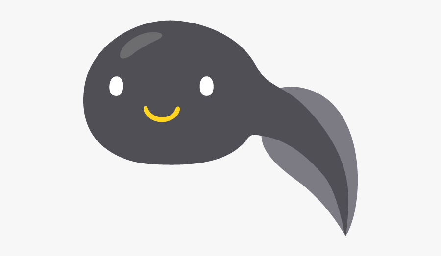 Tadpole Free Png And Vector - おたまじゃくし イラスト, Transparent Clipart