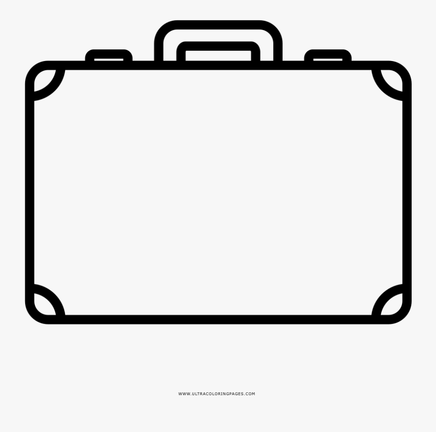Transparent Maleta Png - Suitcase Outline Clipart, Transparent Clipart