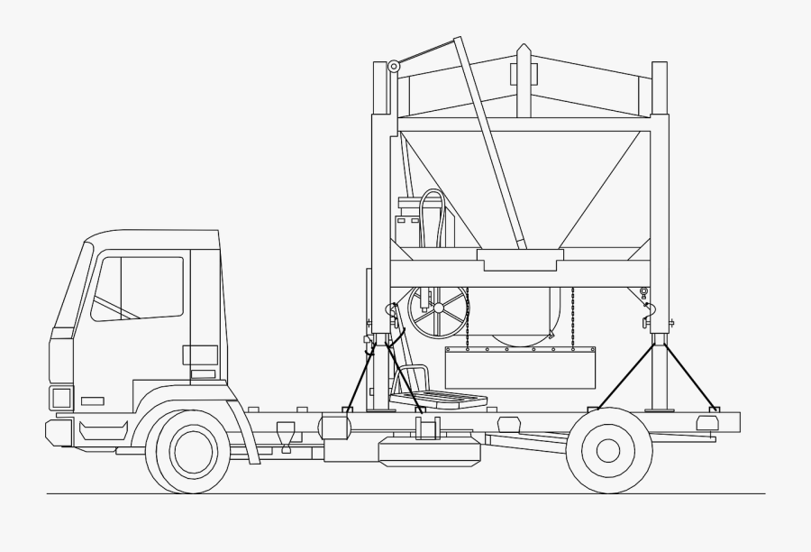 Cement Truck Construction Cement Free Picture - Kolorowanki W Tiry, Transparent Clipart