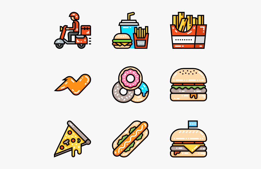 Vector Hamburger Unhealthy Food - Disease Icon Png, Transparent Clipart