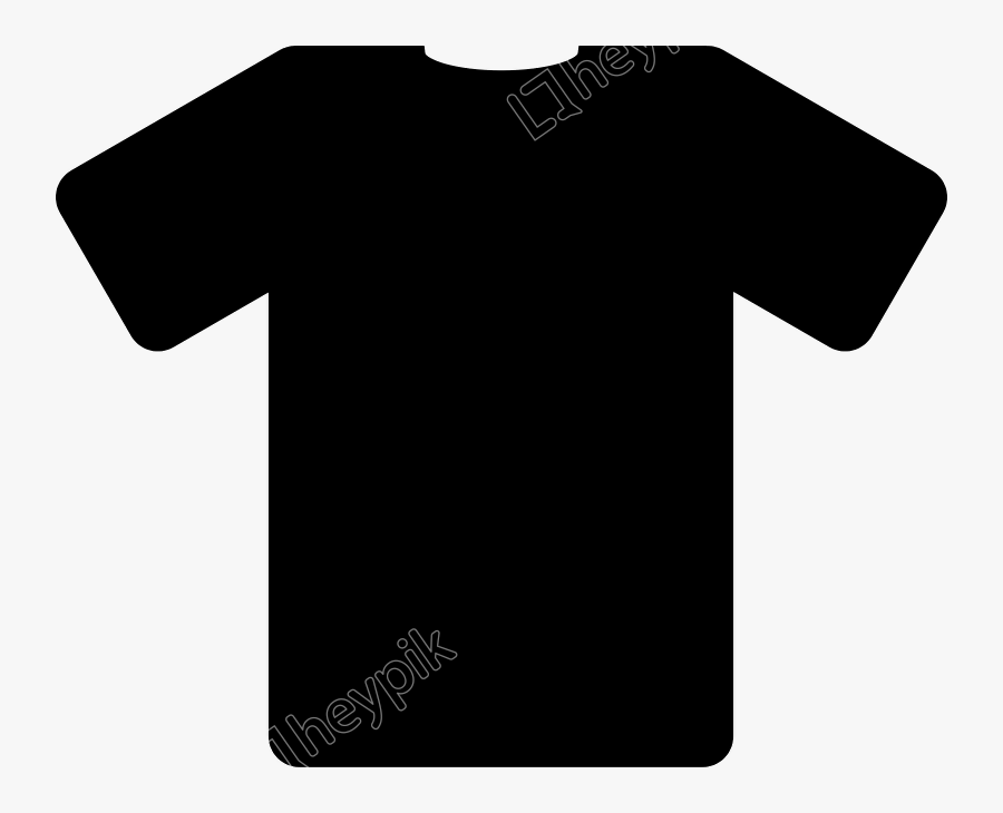 Vector Shirts Mockup - Black T Shirt Animated, Transparent Clipart