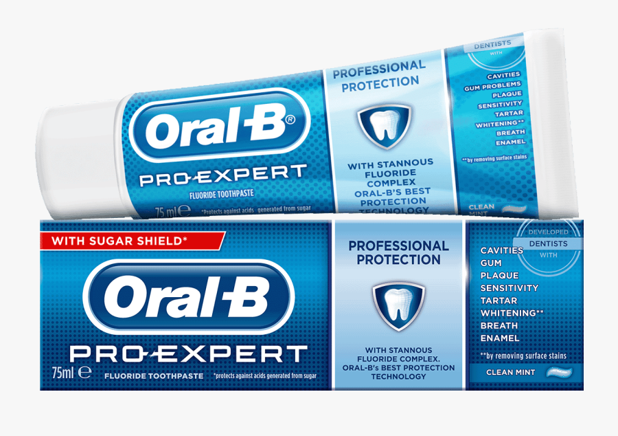 Oral B Pro Expert Professional Protection Toothpaste - Oral B Pro Toothpaste, Transparent Clipart