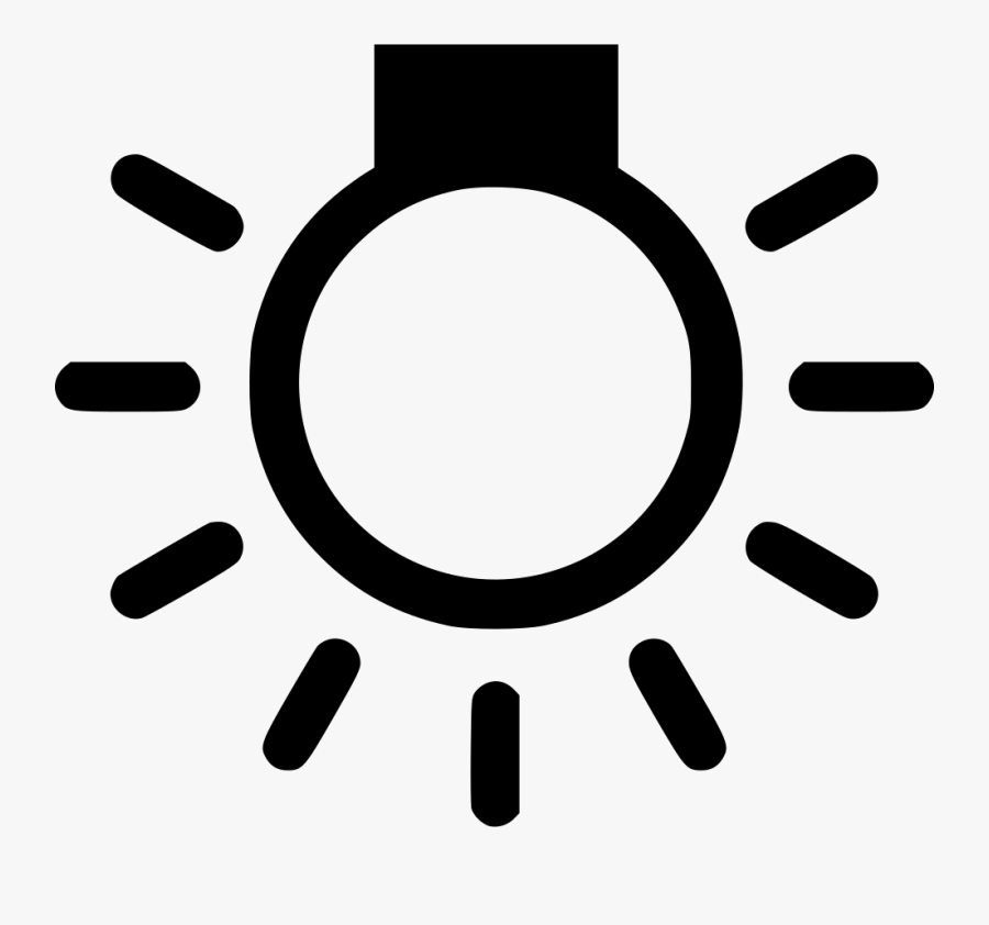 Overhead Light Bulb Svg Png Icon Free Download - Sun Icon Png, Transparent Clipart