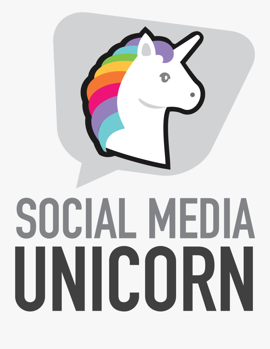 Social Media Unicorn, Transparent Clipart
