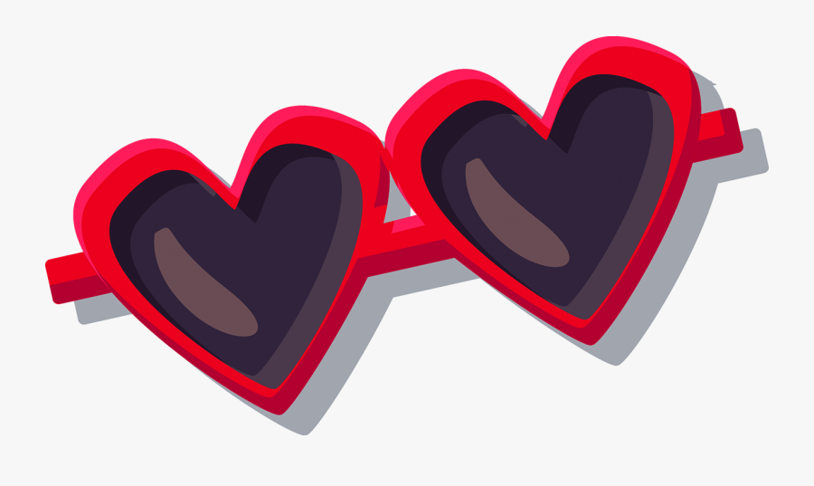 Love Designer Sunglasses Free Transparent Image Hd - Heart, Transparent Clipart