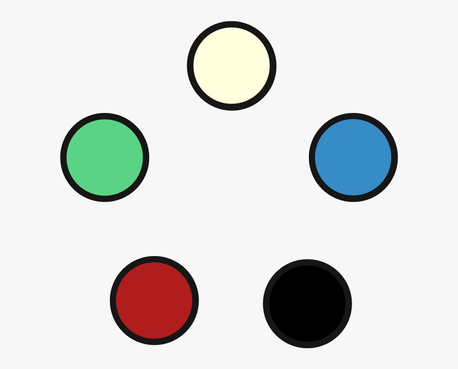 Magic The Gathering Pentagon - Circle, Transparent Clipart