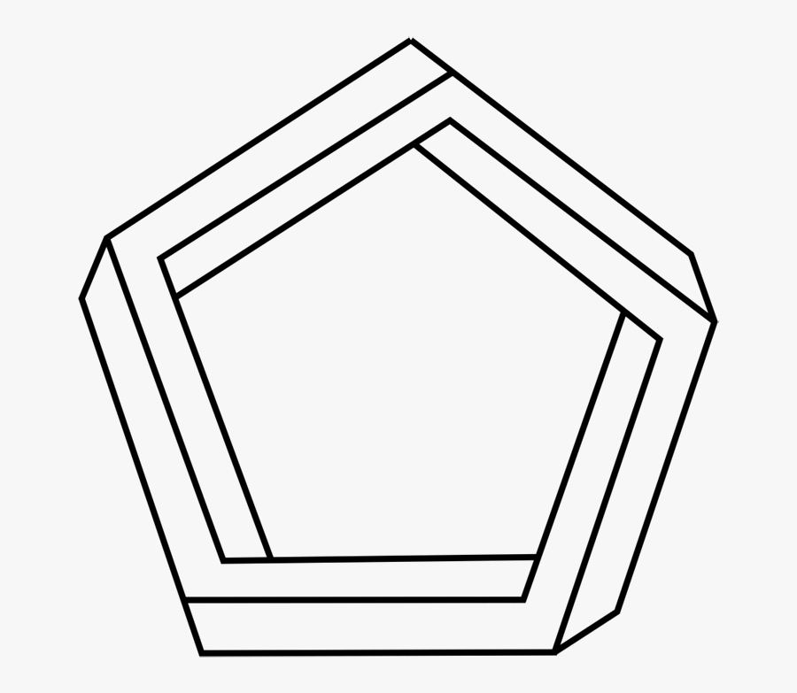 Impossible Pentagon Png, Transparent Clipart