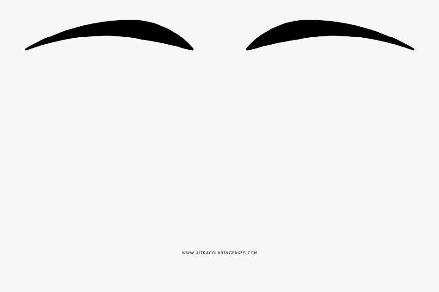 Eyebrows Coloring Page, Transparent Clipart