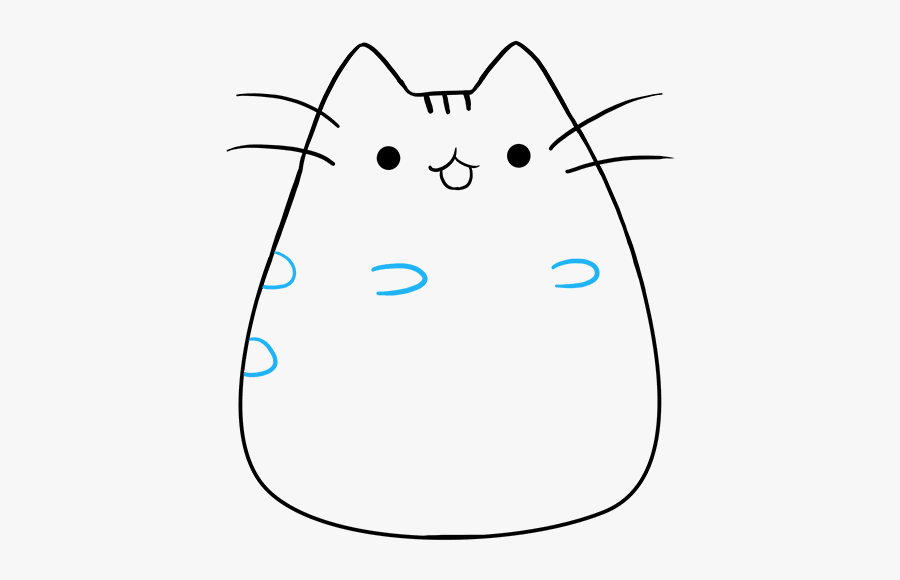 Draw Pusheen, Transparent Clipart