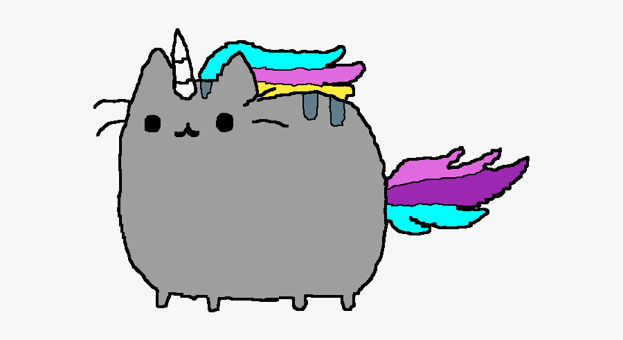 Unicorn Pusheen Colors, Transparent Clipart