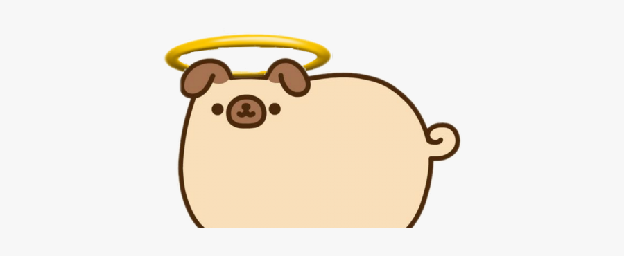 Drawn Pug Pusheen - Pusheen The Dog Gif, Transparent Clipart
