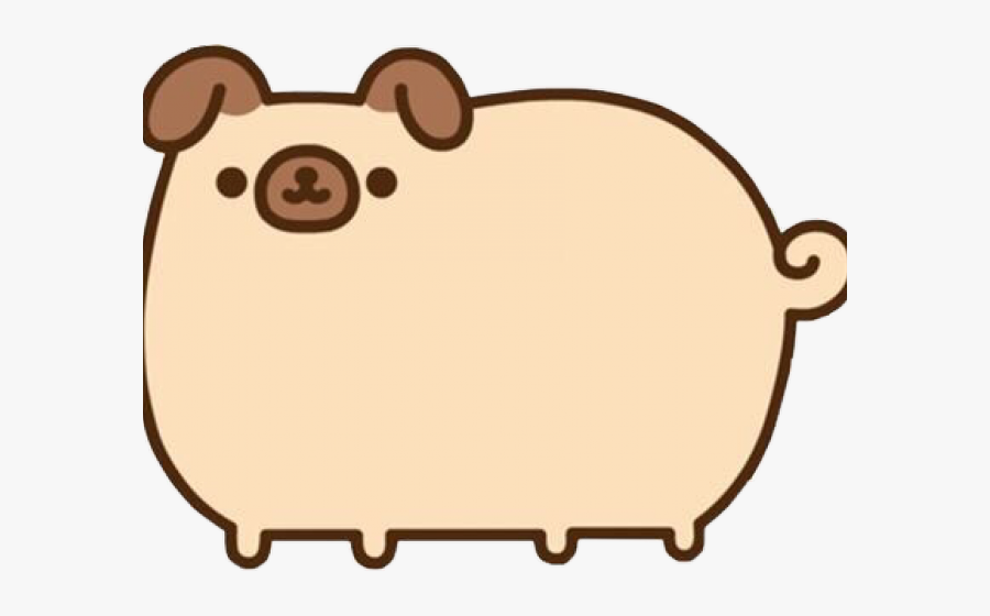 Drawn Pug Pusheen - Pusheen The Dog Gif, Transparent Clipart