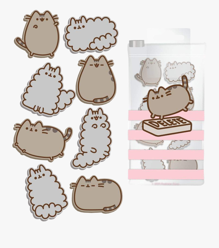 Pusheen Mini Eraser Set, Transparent Clipart