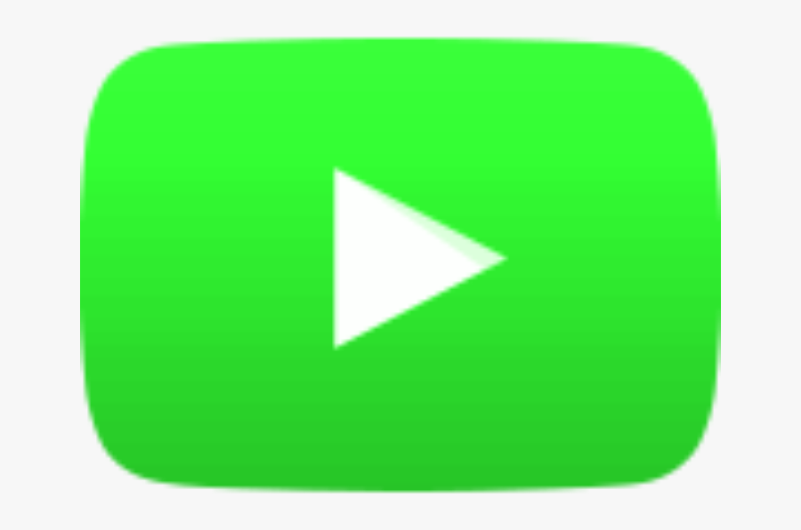 Green Youtube Play Button, Transparent Clipart