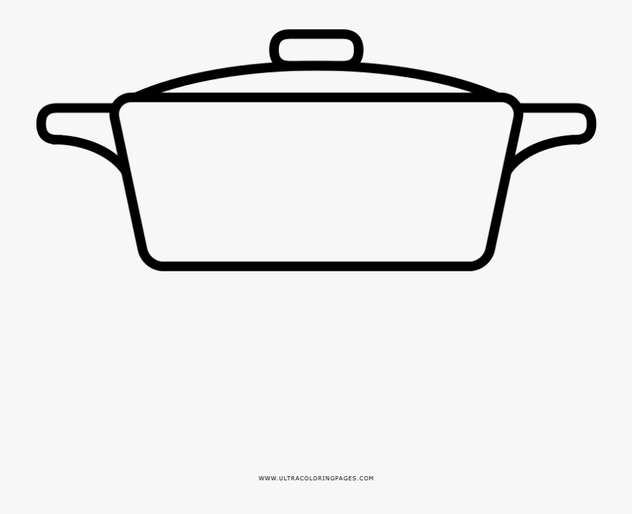 Cooking Pot Coloring Page, Transparent Clipart