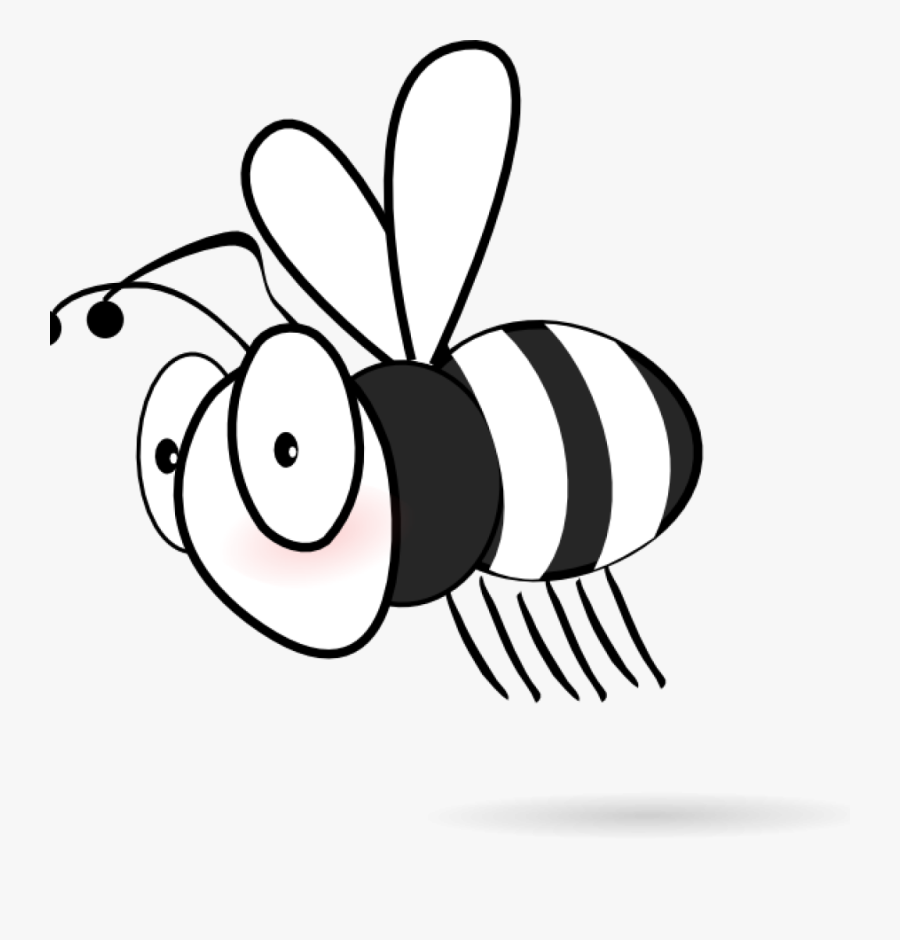 Bee Clipart Black And White Clip Art At Clker Vector - Black And White Insect Clip Art, Transparent Clipart