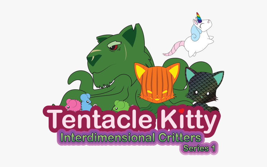 Deep Sea Tentacle Kitty, Transparent Clipart