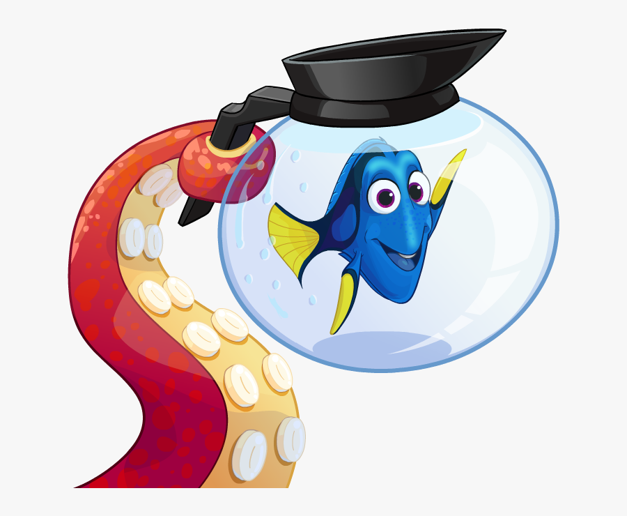 Dory Clipart File - Tentacle Holding, Transparent Clipart