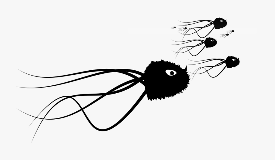 Monsters, Aliens, Creatures, Tentacles, Silhouettes - Shadow Monster Silhouette Transparent, Transparent Clipart