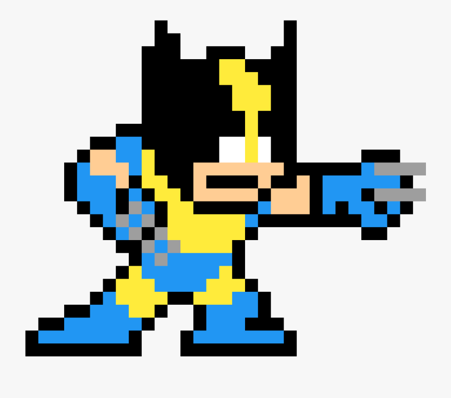 Megaman Pixel Art Png, Transparent Clipart