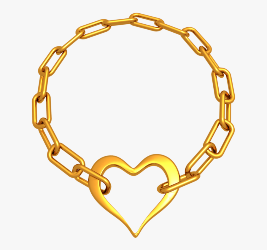 #mq #gold #chain #heart #hearts - Png سلسلة, Transparent Clipart