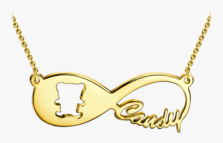 Colier Infinit Cu Nume Din Aur, Transparent Clipart