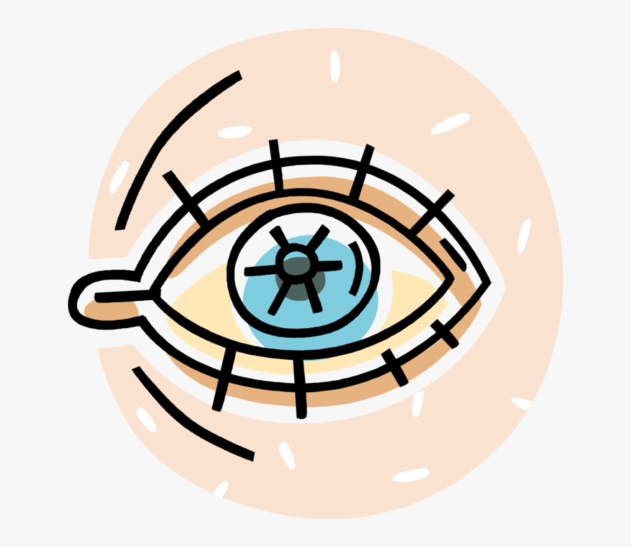 Vector Eyeball Human Eye - Circle, Transparent Clipart